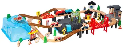 Compoziția trenului Wooden - 100 piese