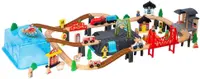 Compoziția trenului Wooden - 100 piese