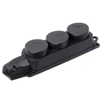 RB33-1-0m priza enclosure Tripla with protecctive covers OMEGA IP44