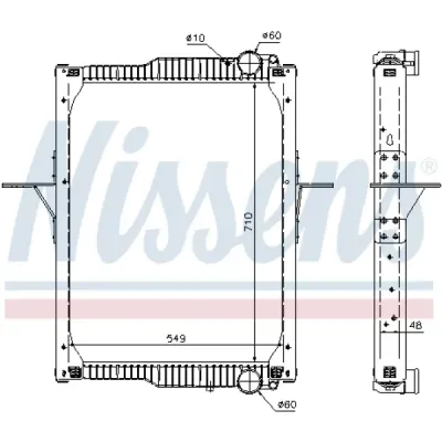 Radiator, racire motor NISSENS 65475