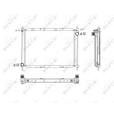 Radiator, racire motor NRF 53759