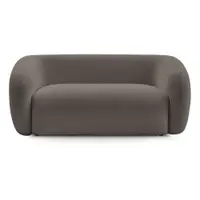 Canapea taupe cu tapițerie din chenille 160 cm Celine – Bobochic Paris