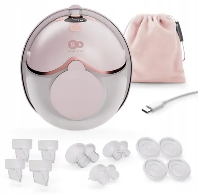 Pompă electrică pentru lapte Kinderkraft - Mamaflow, Pink