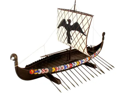 Мodel de asamblat Revell Antic: Nave - Navă vikingă (cu accesorii incluse )