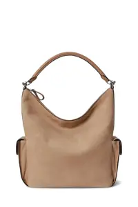 Lauren Ralph Lauren tote bag pentru femei din piele întoarsă