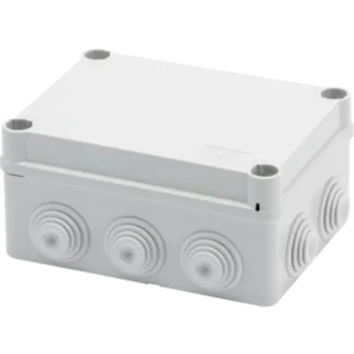 Doza aparenta - IP55 - dimensiuni interioare 150X110X70 - WALLS cu presetupe - GREY RAL 7035