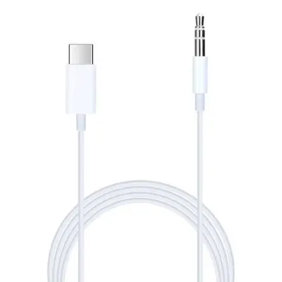 Cablu Auxiliar, iPhone 15/iPhone 16/Samsung, Type-C la Jack 3.5mm, 1 metru, Alb Engros
