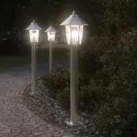 Gossi lampa exterioara de podea, argintiu, 80 cm, otel inoxidabil