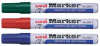 Marker permanent Uniball pe bază de ulei - albastru