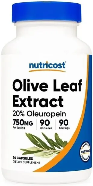 Olive Leaf Extract, 750 mg, 90 capsule, Nutricost