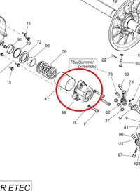 Capac arc variator fata Ski-Doo SUMMIT X 800RE XM