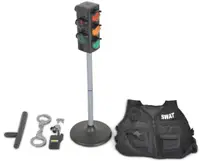 Set de joacă pentru siguranță rutieră CXL - Semafor cu accesorii de poliție