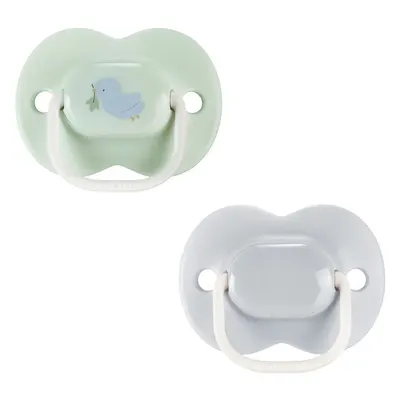 Set 2 suzete ortodontice silicon Tommee Tippee Anytime 0-6 luni Blue Green Bird
