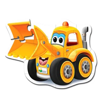 Puzzle clasic - Primul meu puzzle de podea - Excavator