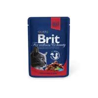 Brit Premium Cat plic cu carne de vita si mazare, 100 g