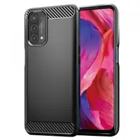 Husa pentru OnePlus Nord N200 5G / Oppo A74 5G / A54 5G, Techsuit, Carbon, Neagra