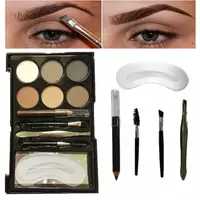 Trusa Fard Sprancene, For Me Only, PRO Makeup, Eyebrow Palette, 01, sablon inclus