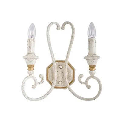 aplica Palio, 2 becuri, dulie E14, L:340 mm, H:360 mm, Alb