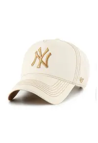 ’47 - Sapca baseball de bumbac NY Yankees - Galben/Alb murdar