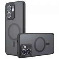 Husa MagSafe pentru Oppo Reno13 FS 5G / Reno13 F 4G / Reno13 F, Techsuit, PureFrost, Neagra Satinata
