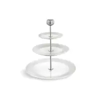 Etajeră din porțelan pe 3 nivele Kähler Design Hammershoi Etagere, ⌀ 28 cm, alb