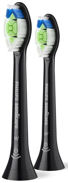 Capete de rezervă Philips Sonicare - Optimal White W2, HX6062/88, 2 buc, negre