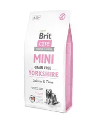 BRIT Care Grain Free Mini Yorkshire hrana uscata caini adulti talie mica, somon si ton 7 kg