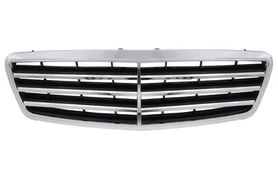 Grila fata potrivit MERCEDES Clasa C 2004-2008 - completa, crom/gri