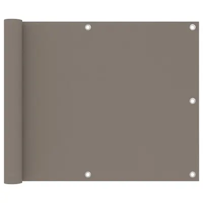 Gossi paravan de balcon, gri taupe, 75x300 cm, tesatura oxford