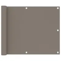 Gossi paravan de balcon, gri taupe, 75x300 cm, tesatura oxford