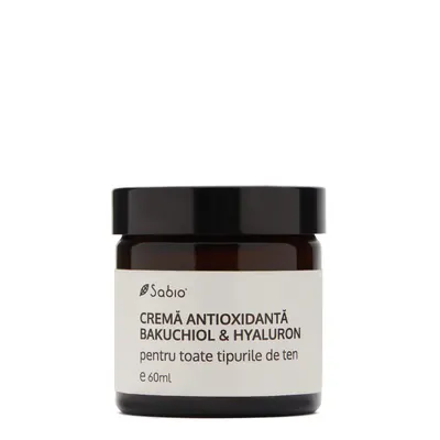 Crema de fata antioxidanta cu Bakuchiol si Hyaluron, 60ml, Sabio
