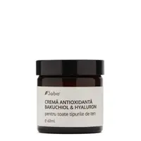 Crema de fata antioxidanta cu Bakuchiol si Hyaluron, 60ml, Sabio