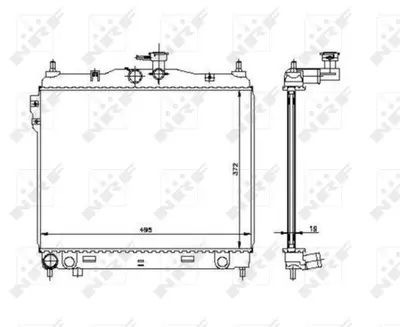 Radiator apa racire motor HYUNDAI GETZ 1.1-1.6 intre 2002-2010