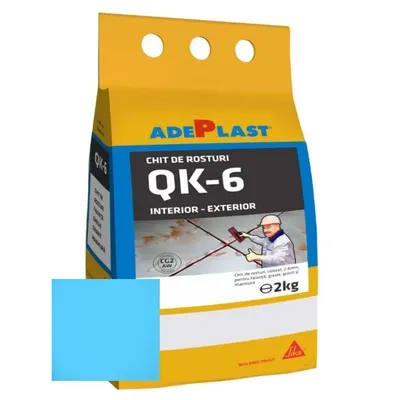 Chit de rosturi gresie si faianta Adeplast Quarz albastru deschis 2 Kg
