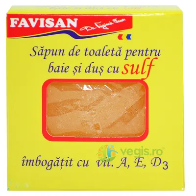 Sapun de Toaleta pentru Baie si Dus cu Sulf 100g