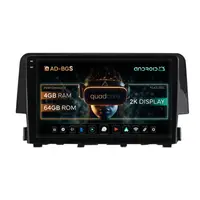 Navigatie 2K Honda Civic X Sedan (2015-2021), Android, S-Quadcore 4GB RAM + 64GB ROM, 9.5 Inch - AD-BGS90042K+AD-BGRKIT004