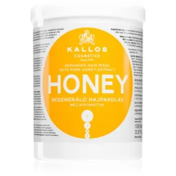 Kallos KJMN Professional Honey masca pentru hidratare intensa pentru păr uscat și deteriorat