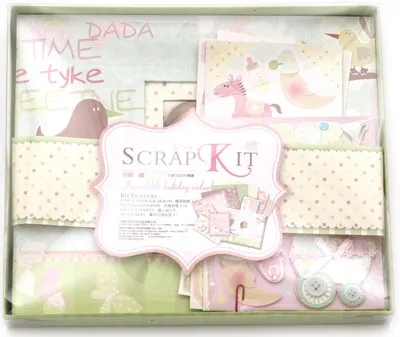 Kit de album creativ Em Art - Sweet Baby, 22.5 x 26 cm (12 Coli)