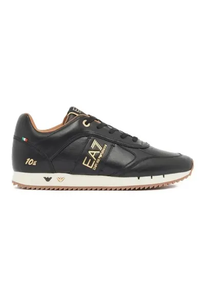 Pantofi sport barbati BLACK & WHITE LACES 10TH ANNIVERSARY LEATHER - Piele naturala - Negru
