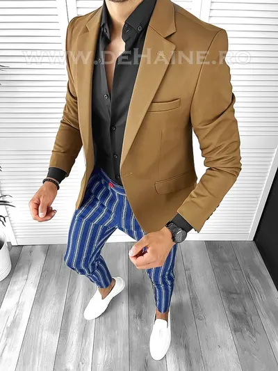 Tinuta barbati smart casual Pantaloni + Camasa + Sacou B8442
