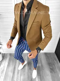 Tinuta barbati smart casual Pantaloni + Camasa + Sacou B8442