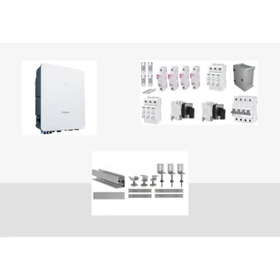 Sistem fotovoltaic trifazat complet 5 kW pentru acoperis tabla – Pachet materiale