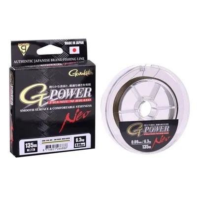 Fir Textil Gamakatsu G-Power Premium Yellow 009mm / 6,3kg / 135m
