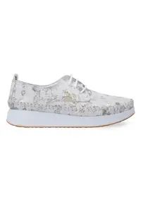 Pantofi de piele cu model floral