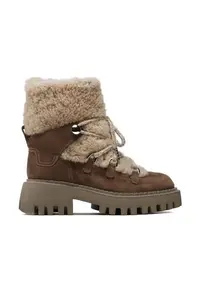 Ghete dama 302633418 - Piele naturala - Bej - Bej
