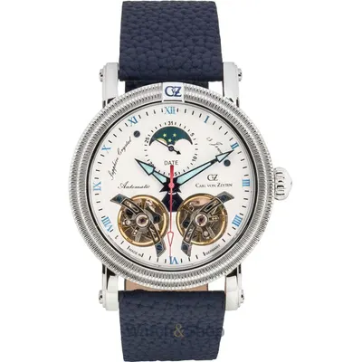 Ceas Carl von Zeyten Carl von Zeyten CVZ0085WHS Mens Watch Schauinsland Automatic Limited 46mm 5ATM