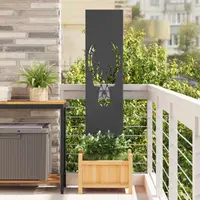 vidaXL Ecran de intimitate pentru grădină Negru 32 x 140 cm