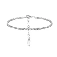 Bratara din argint 925 pentru dama, JW1745, model tennis, placata cu rodiu