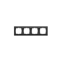 Placa ornament 4 module Carbon Metalic Siemens Delta