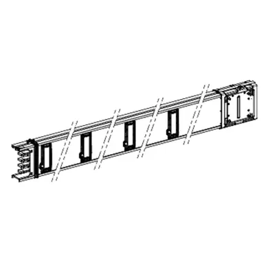 Canalis - Lungime Dreapta - 250 A - 2 M - 8 Trape Derivatie